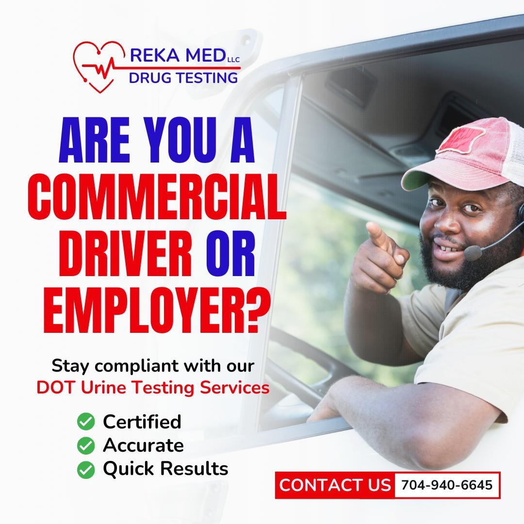Reka Med mobile drug testing collector at worksite